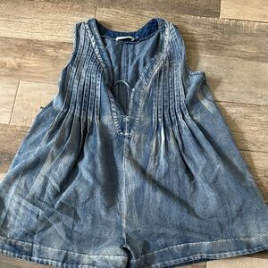 Mustard Seed Indigo Denim shortalls